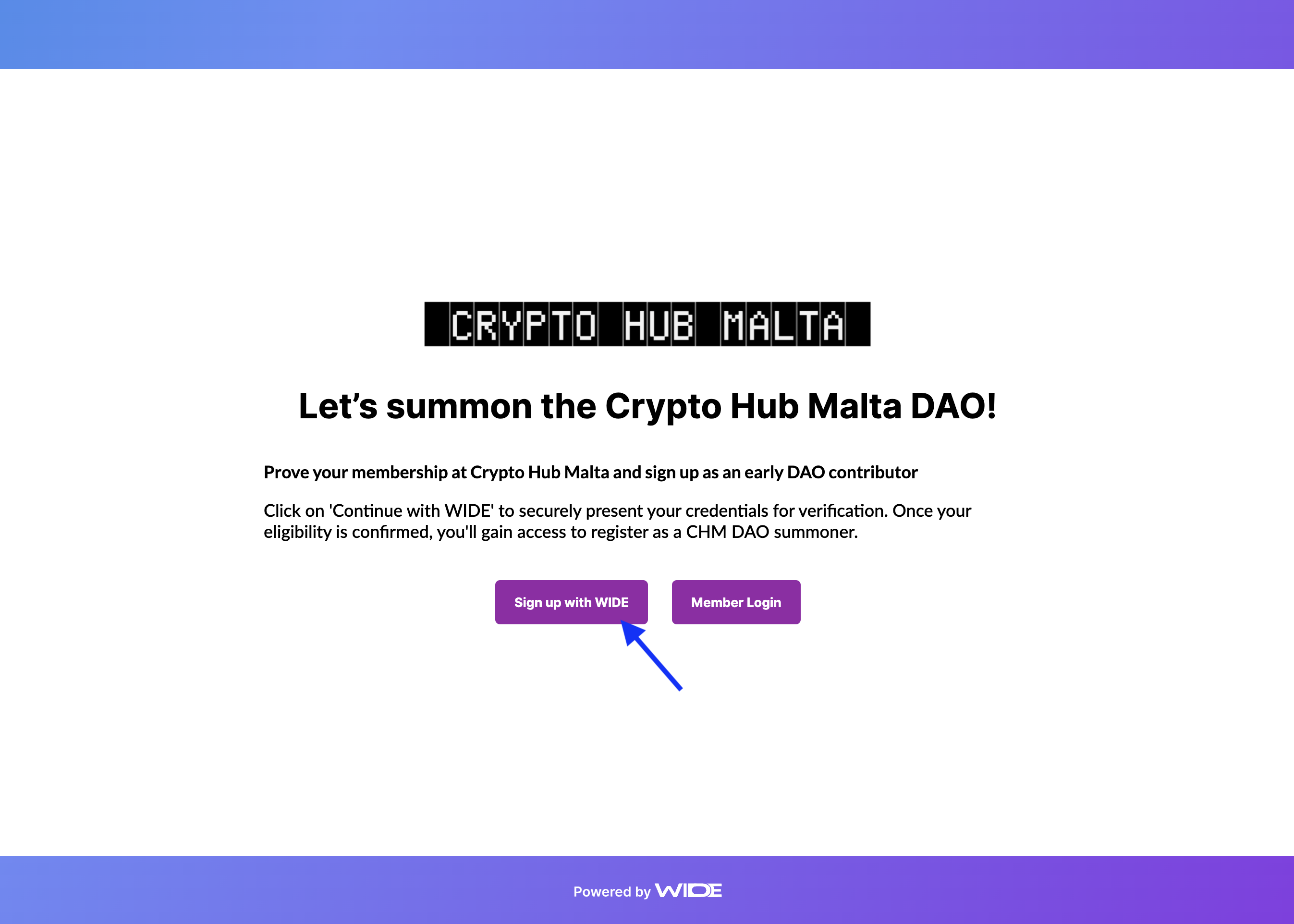 Issuer Landing Page