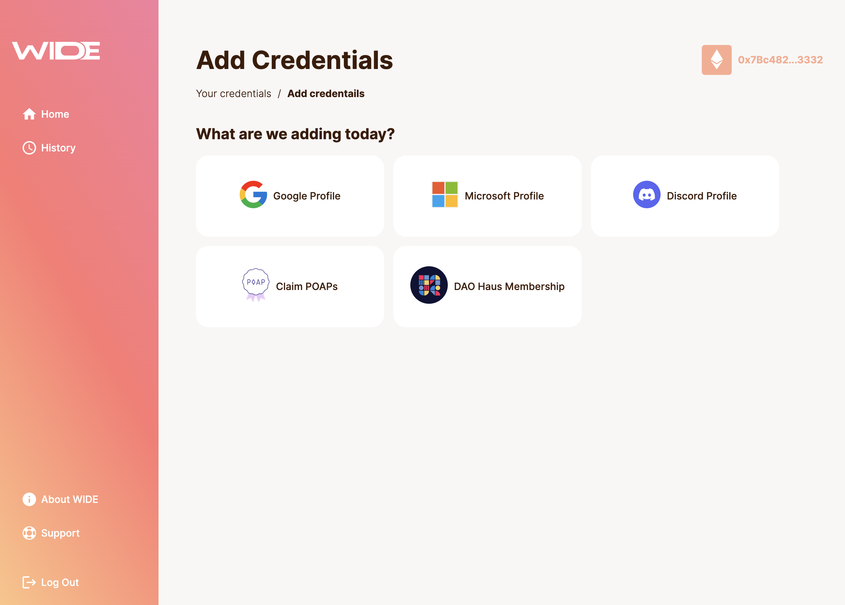Pick Credentials