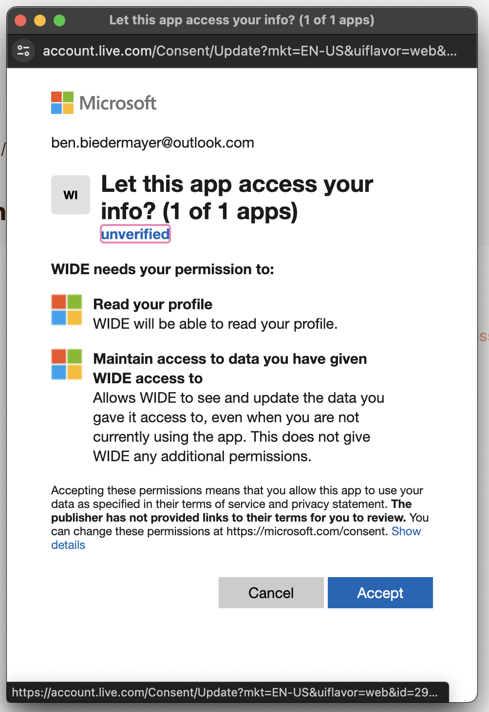 Microsoft OAuth
