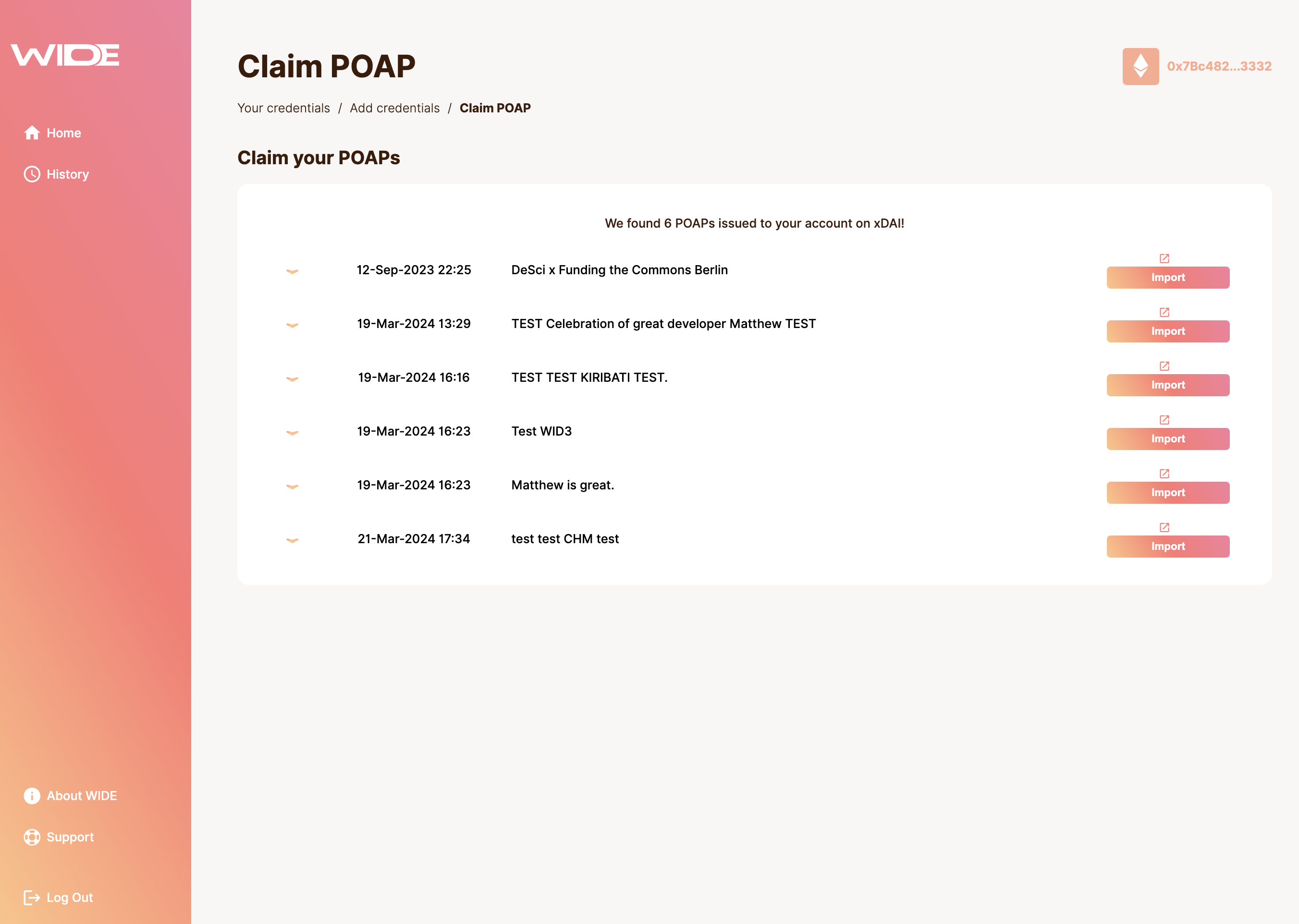POAP Selection