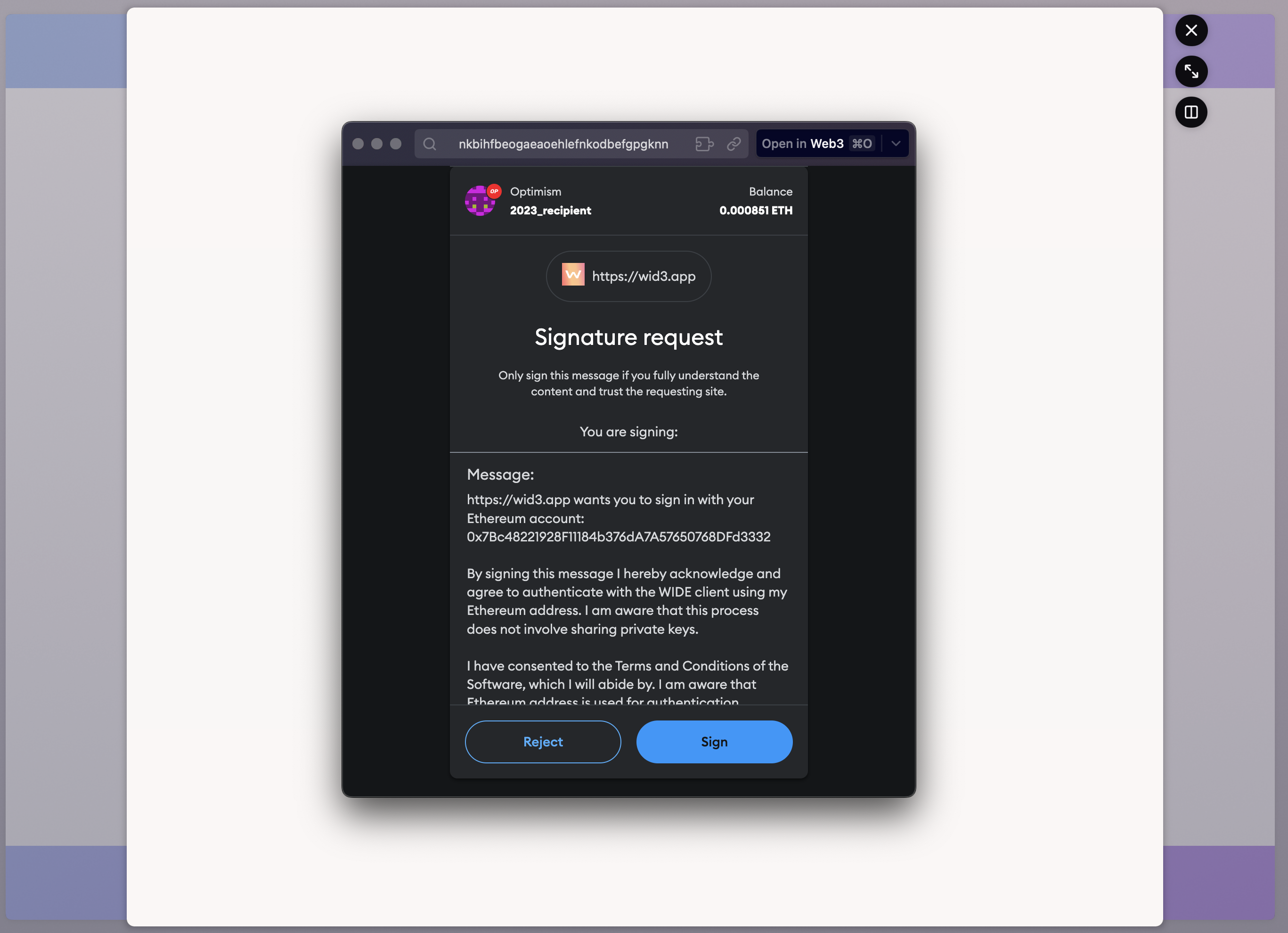 Sign Connect Wallet